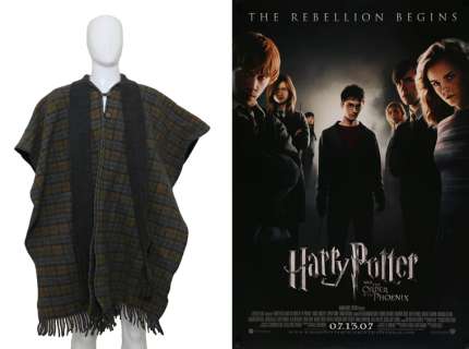 Harry Potter and The Order of the Phoenix Ministry of Magic Patron Production Worn Shawl - 2007 | SWAU