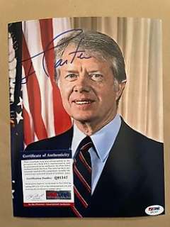 Jimmy Carter (American President) - Signed with Psa Dna Certificate, Check Online - No Reserve! | Jimmy Carter (American President) - Signed with PSA DNA Certificate, check online - no reserve! | Catawiki
