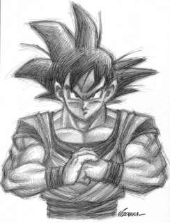 Joan Vizcarra - Son Goku - Dragon Ball - Original Drawing - Signed - Original artwork | Catawiki