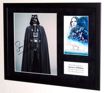 Star Wars: Rogue One - Star Wars: Rogue One - Spencer Wilding (Darth Vader) Premium Framed, signed, Certificate of Authenticity