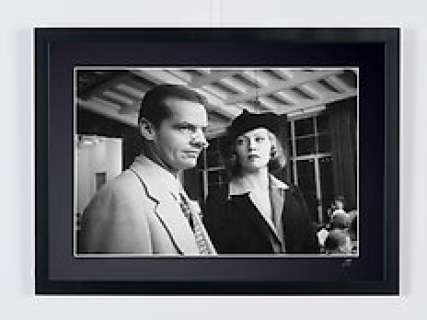 Chinatown 1974 - Jack Nicholson And Faye Dunaway | Chinatown 1974 - Jack Nicholson And Faye Dunaway - Fine Art Photography - Luxury Wooden Framed 70X50 cm - Limited Edition Nr 01 of 30 - Serial ID 30627 - Original Certificate (COA), Hologram Logo Editor and QR Code - 100 New Items | Catawiki