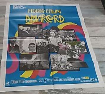 Amarcord Federico Fellini Original Italian Movie Poster 1973 | Amarcord Federico Fellini Original Italian Movie Poster 1973 | Catawiki
