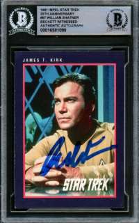 Star Trek - William Shatner - Signed Trading Card - Beckett Authentic | Catawiki