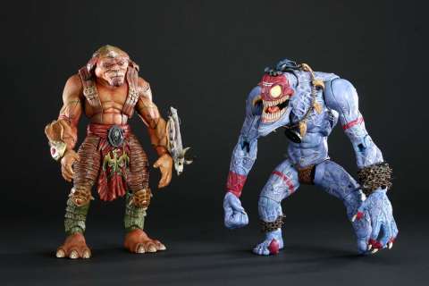 Lot 909 - Screen-used “Archer” and “Insaniac” Gorgonite animatronic puppets from Small Soldiers