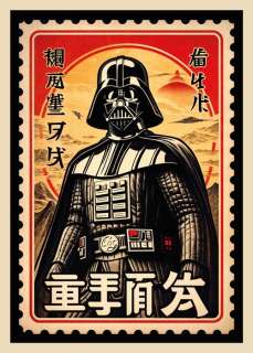 Kobalt (1970) - Darth Vader (Galaxy stamp series) | Catawiki
