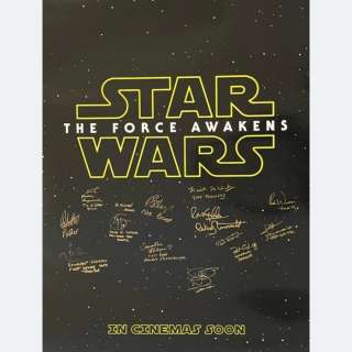 Star Wars Episode VII: The Force Awakens - Signed by 13 | Catawiki