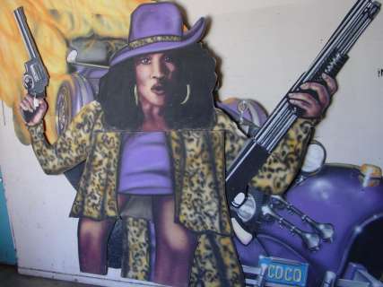 Lot 127 - "Jackie Brown" 1997 with "Pam Grier" Large 8‘ Cut out