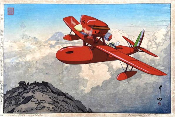 Kodo88 - The Lone Pilot at Kamagatake: Porco Rosso 駒ヶ岳 - Hand Signed, Numebred | Catawiki