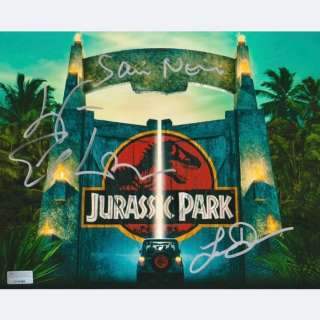 Jurassic Park - Signed by 3 - Sam Neill (Alan Grant), Laura Dern (Ellie Sattler) and Jeff Goldblum (Ian Malcolm) | Catawiki