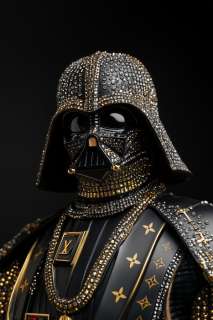 Artxlife - Black & Gold Swarovski Vader [XXL] | Catawiki