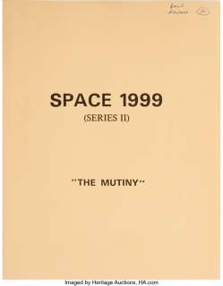 Martin Landau "Commander John Koenig" (3) personal shooting scripts for Space: 1999 episodes "The Séance Spectre", "A Matter ...
