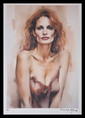 Julia Roberts - watercolor edition by Emma Wildfang - Large size | Catawiki