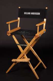 Lot 473 - Gillian Anderson signed X-Files director chair