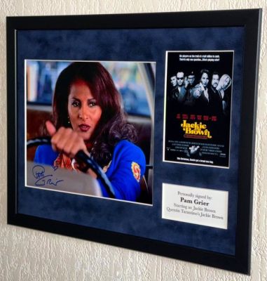 Jackie Brown - Pam Grier (Jackie Brown) Premium Framed, signed + Certificate of Authenticity
