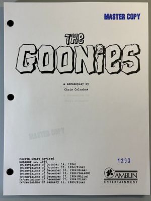 The Goonies (1985) - Fourth Draft Screenplay - Amblin Entertainment | Catawiki