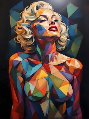 daveY - "Geometric Marilyn" | Catawiki