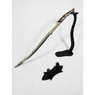 Lord of the Rings - "HADHAFANG" Sword of Arwen Undómiel (played by "Liv Tyler") - 1:1 DELUXE VERSION (97cm), Tempered 420 J2 Stainless Steel blade. Original wooden display. - Collector‘s Prop Edition. NEW