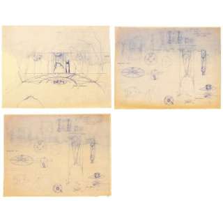 GOONIES, THE (1985) - Lot 324 - Set of Three Jack Johnson Compass Room Concept Art Prints