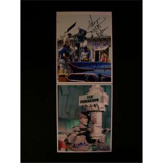 Lot 758 - Adam West, Burt Ward and Eli Wallach Signed Batman Photos