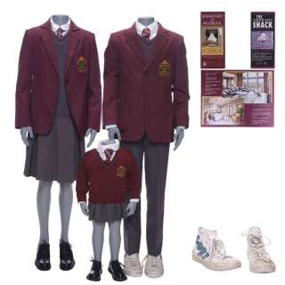 A Series of Unfortunate Events (Tv Series) | The Baudelaires’ Prufrock Preparatory School Uniforms with Three School Programs | Propstore
