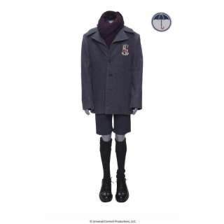 The Umbrella Academy (2019-2024) | Number Five’s (Aidan Gallagher) Bank Press Conference Umbrella Academy Uniform with Tattoo Sticker | Propstore