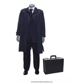 The Umbrella Academy (2019-2024) - Lot 70 - Hazel‘s (Cameron Britton) Suit Costume with Trench Coat and Briefcase