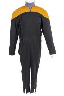 Lot 240 - TIM RUSS "TUVOK" STARFLEET UNIFORM FROM STAR TREK: VOYAGER