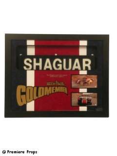Austin Powers Goldmember Hero SHAGUAR License Plate | Premiere Props