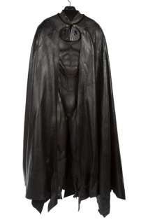 Lot 1308 - BATMAN FOREVER: VAL KILMER BATSUIT BODY COSTUME AND CAPE (WITH MAGAZINE & DVD)