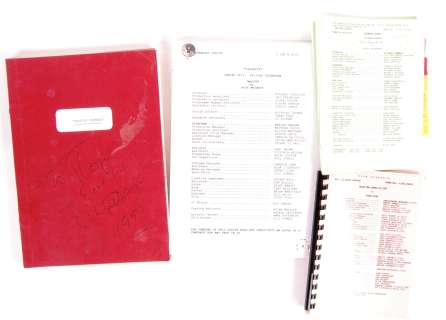 COLLECTION OF VINTAGE TELEVISION PRODUCTION SCRIPTS | Auctioneum Ltd
