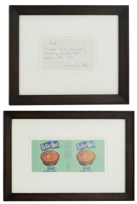 Brokeback Mountain - Lot ##314 - Production-Made "Divorce Came Through" Postcard from Ennis to Jack with Beans Can Label