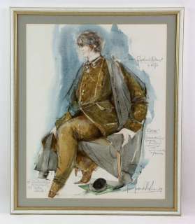 Raymond Hughes - Original costume design of School Master from Young Sherlock Holmes, signed and… | Ewbank’s
