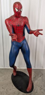 Lot 3279 - Rare 2002 Life-Size Blockbuster Marvel Spider-Man Promotional Display Statue | misc / divers
