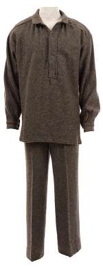 Lot 1305 - Steve McQueen "Henri ‘Papillon‘ Charriere" signature prison costume from Papillon.