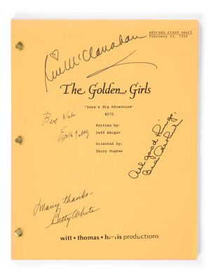 The Golden Girls | Cast-Signed and Inscribed Script, Owned by Bea Arthur with Signed Photo | Julien’s