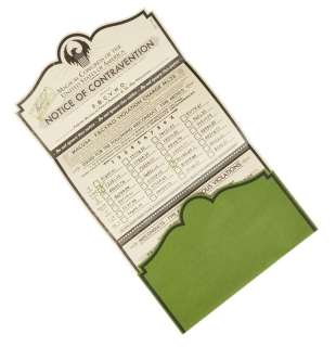 Fantastic Beasts and Where to Find Them | Notice of Contravention Prop | Julien’s