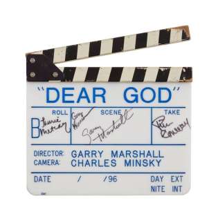Lot 430 - Dear God | Multi-Signed Clapperboard