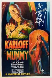 THE MUMMY MOVIE POSTER RECREATION ORIGINAL ART. | Hake’s