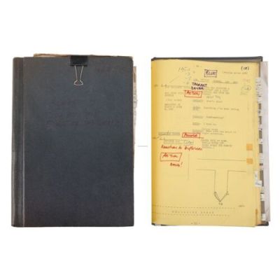 BLAKE‘S 7 (1978-1981) - Lot #63 : "City at the Edge of the World" Heavily Annotated Camera Script