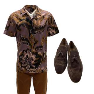 Lot 97 - American Fiction Cliff‘s Sterling K. Brown Button-up Shirt, Pants & Loafer Shoes