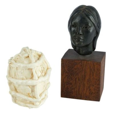 LITTLE BIG MAN (1970) - Lot #667 : Dick Smith Collection: Digging Bear‘s (Emily Cho) Bronze Bust with Face Mold
