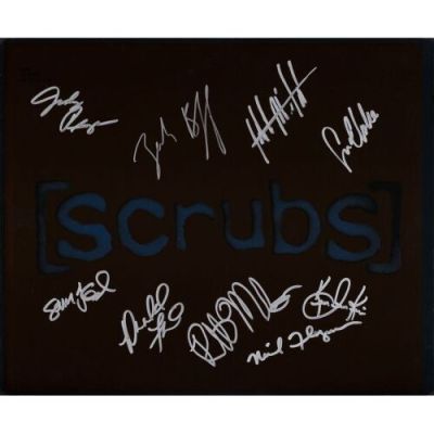 SCRUBS (T.V. SERIES, 2001-2010) - Lot #2149 : Key Cast-Autographed Season 5 Title Logo X-Ray