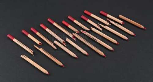 Power Rangers - Lot 43 - Ten Billy Cranston Broken Pencils