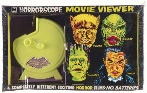 RARE 1960s HORRORSCOPE MOVIE VIEWER FACTORY-SEALED MULTIPLE PRODUCTS BOXED SET. | Hake’s