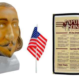 Thanksgiving (2023) Production Used Menu, Pilgrim Mask & Flag | VIP Fan Auctions