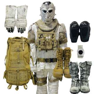 Snowpiercer Rat Screen Worn Tactical Helmet And Watch, Hood, Button-Front Jacket, Padded Long Sleeve Shirt, Tactical Vest, Gloves, Elastic Waist Pants, Tactical Belt, Gauntlet Pads, Lace-Up Boots, Boots & Tactical Backpack Ep 401 & 402 | VIP Fan Auctions