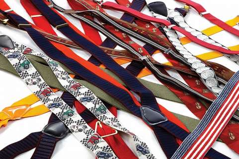 Lot 327 - "Artie" collection of hero suspenders.