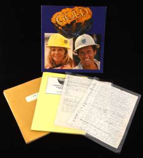 Gold (1974) film Bradford Dillman’s annotated production used original film script for Peter Hunt’s… | Ewbank’s