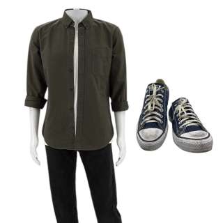 Materialists John (Chris Evans) Screen Worn Button-Up Shirt, Shirts, Pants & Sneakers Ch 2fb Sc 20 | VIP Fan Auctions