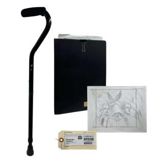 Lot #131: The Handmaid’s Tale Fred Waterford Picture, Book, Cane & Tag Label Ep 208,306